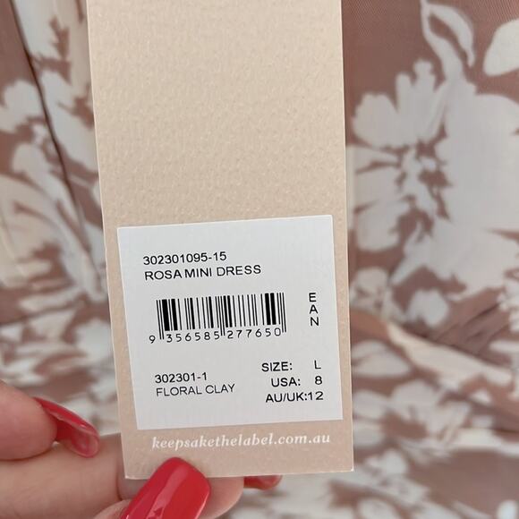 $340 NWT Keepsake the label AUSTRALIA Rosa Mini Dress US 8 - Picture 7 of 11